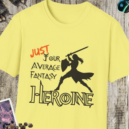 Average Fantasy Heroine Unisex Softstyle T-Shirt