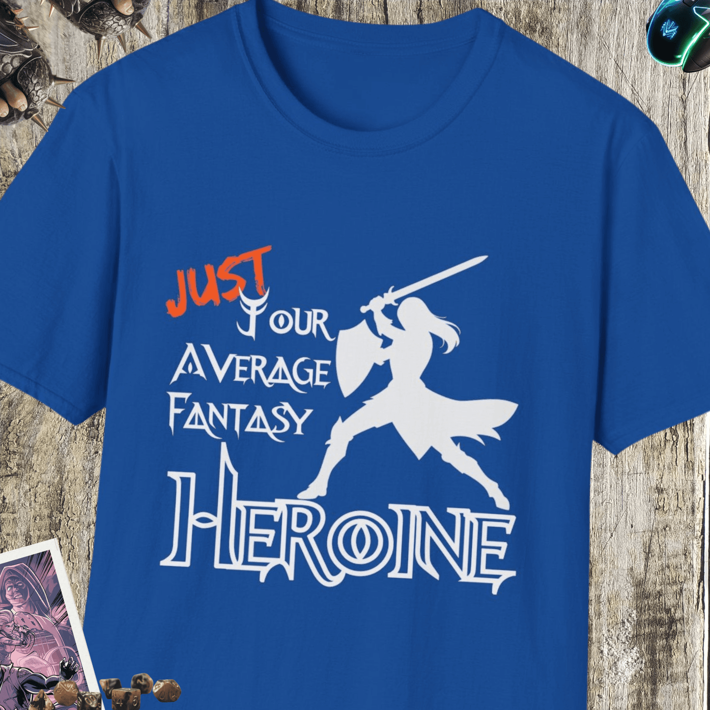 Average Fantasy Heroine Unisex Softstyle T-Shirt