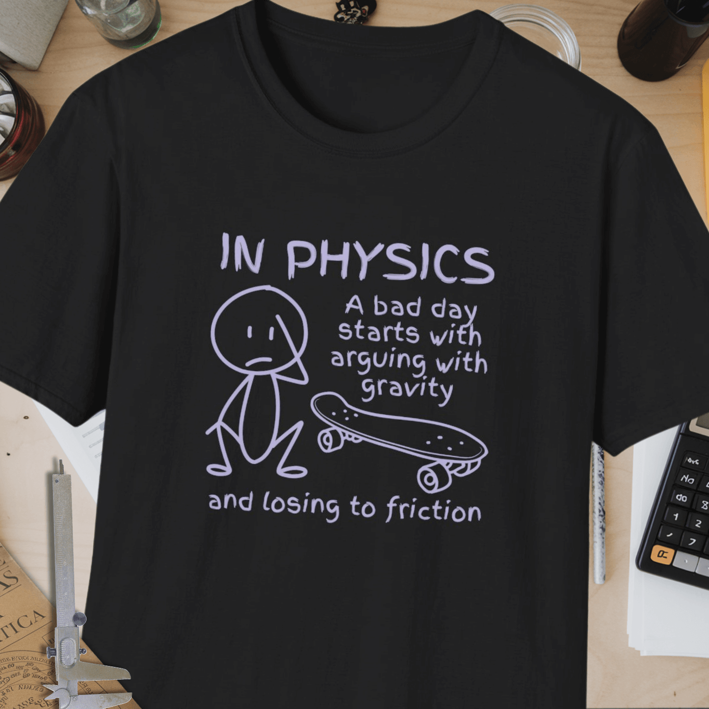 Bad Day In Physics Unisex Softstyle T-Shirt