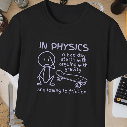 Bad Day In Physics Unisex Softstyle T-Shirt