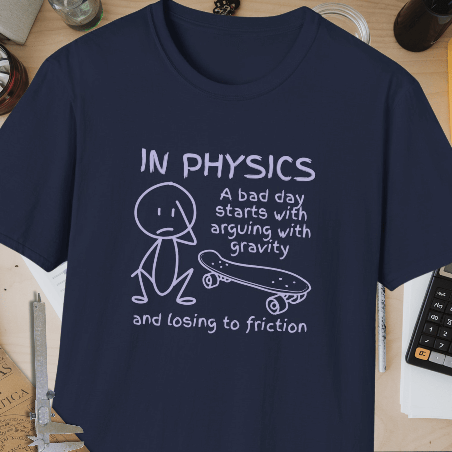 Bad Day In Physics Unisex Softstyle T-Shirt