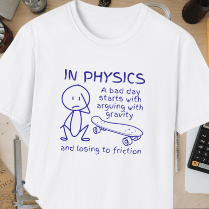 Bad Day In Physics Unisex Softstyle T-Shirt