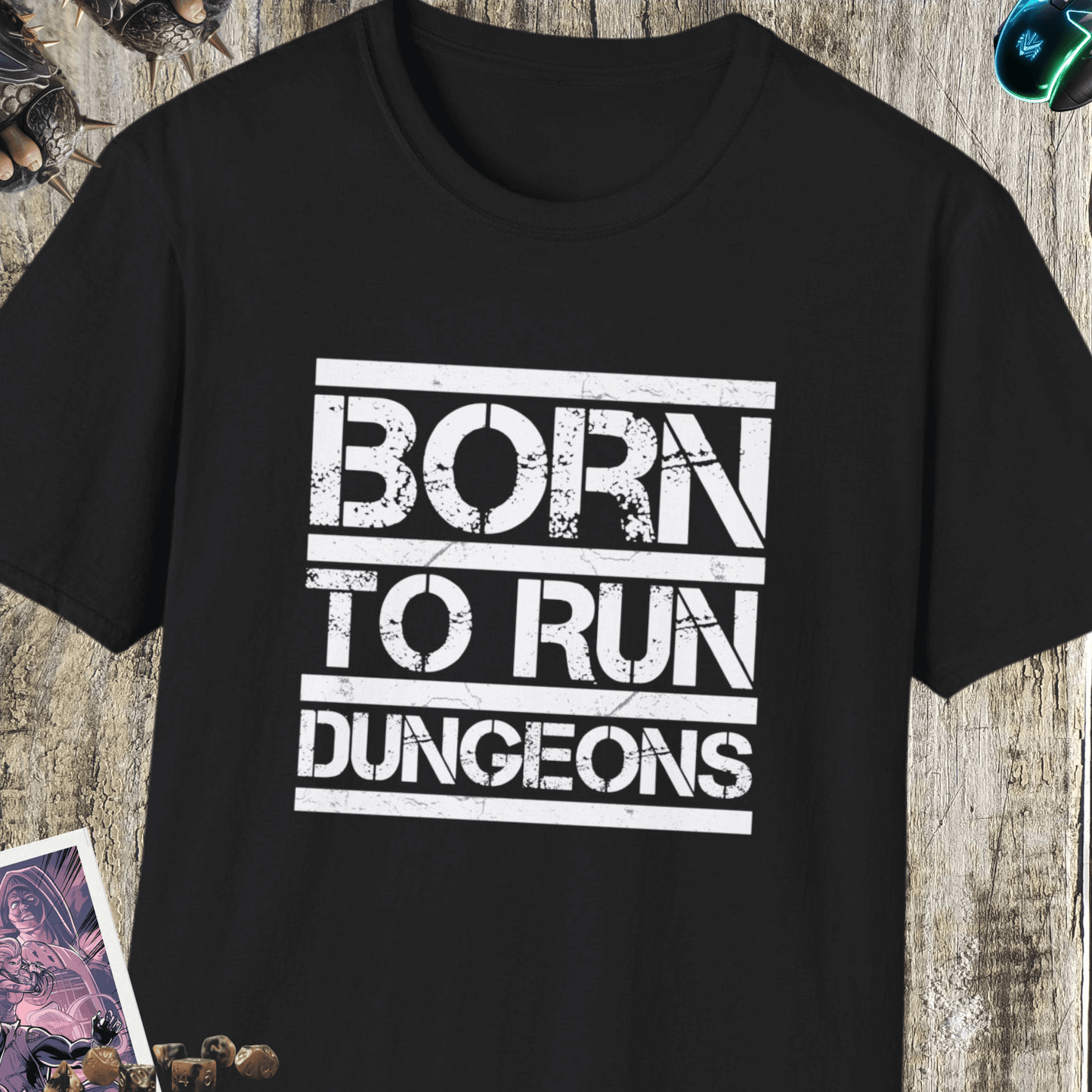 Born to Run Dungeons Unisex Softstyle T-Shirt