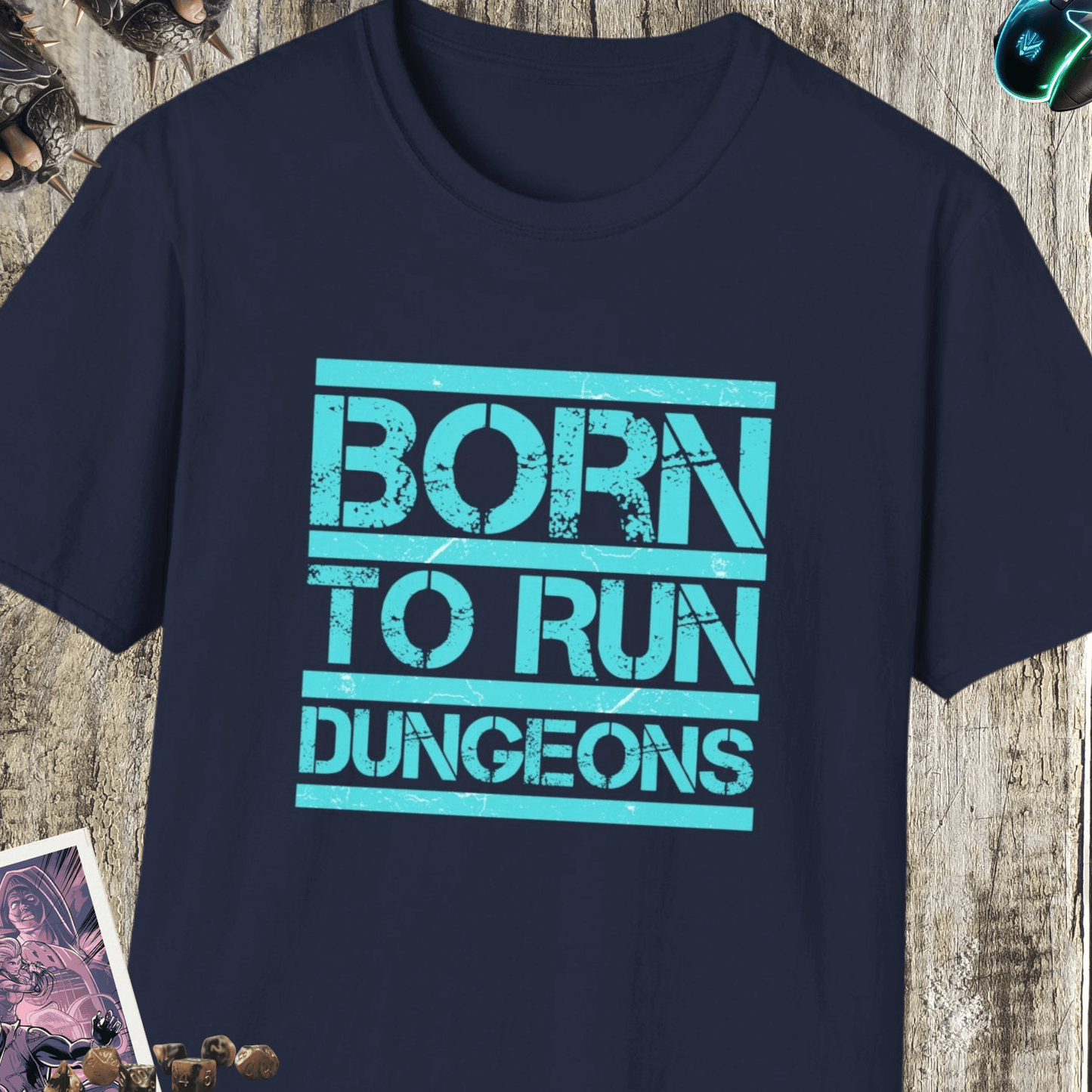 Born to Run Dungeons Unisex Softstyle T-Shirt