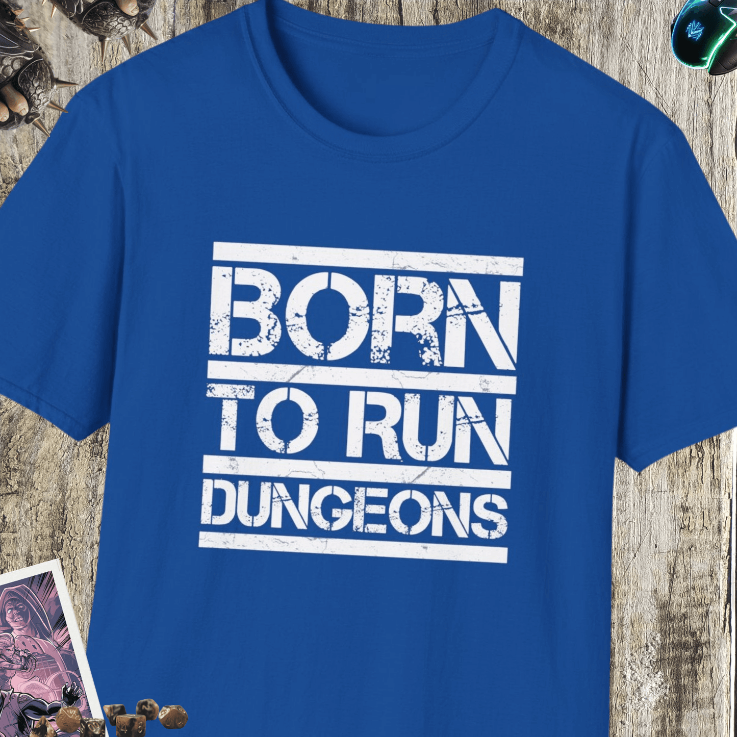 Born to Run Dungeons Unisex Softstyle T-Shirt