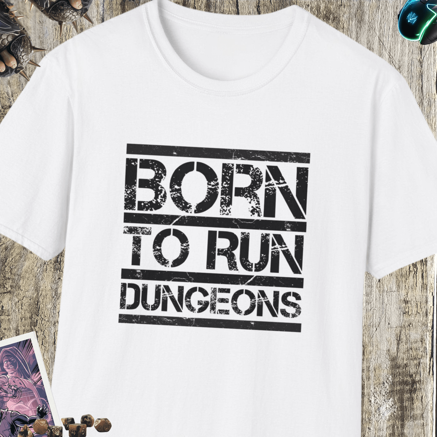 Born to Run Dungeons Unisex Softstyle T-Shirt