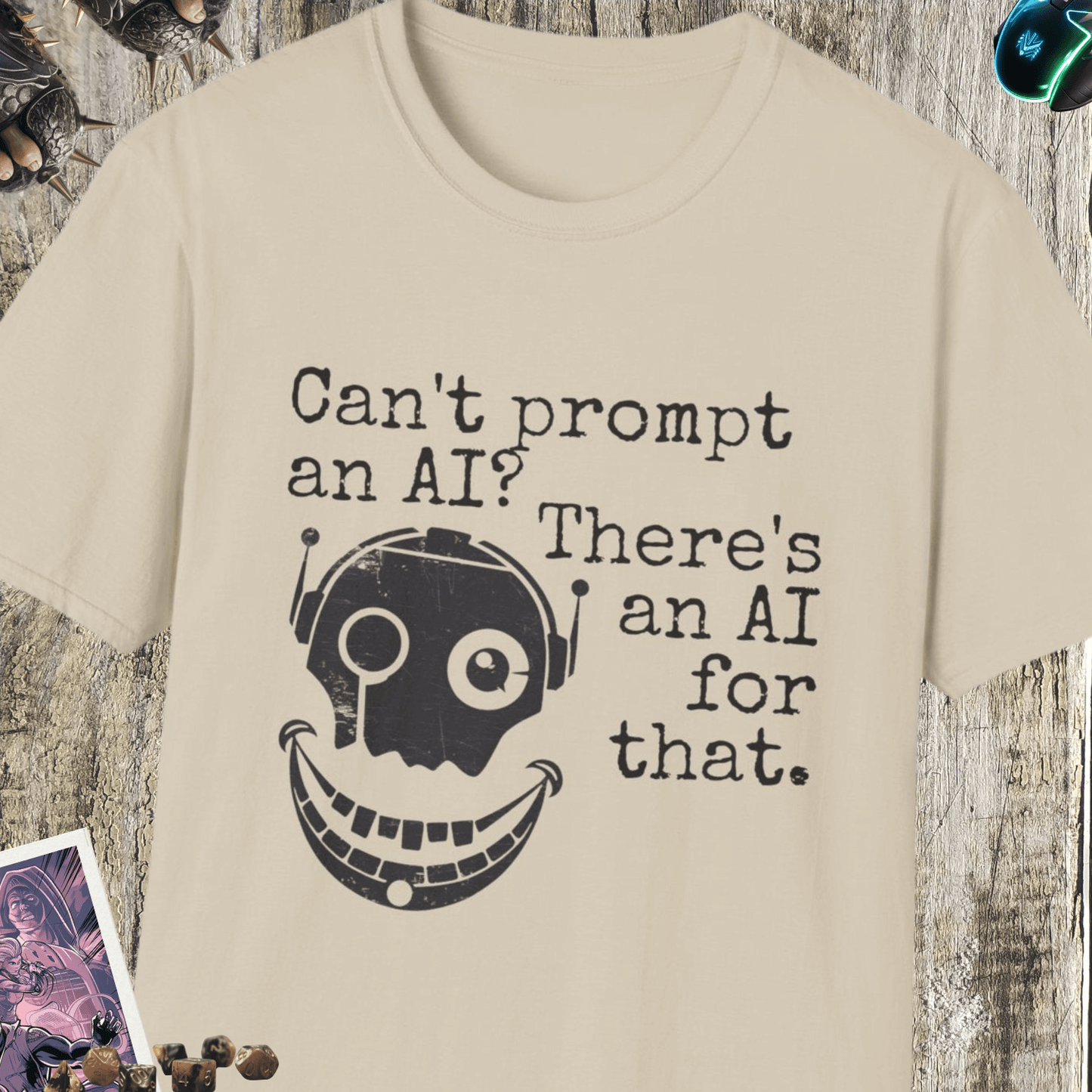 Can't Prompt Unisex Softstyle T-Shirt