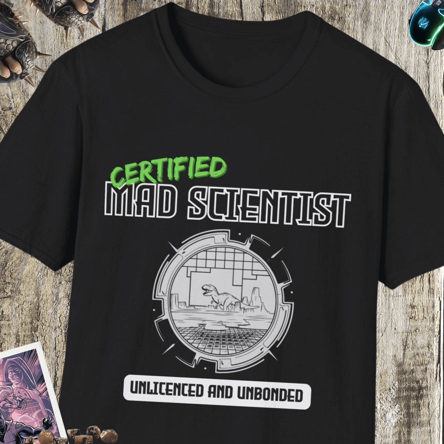 Certified Mad Scientist Unisex Softstyle T-Shirt