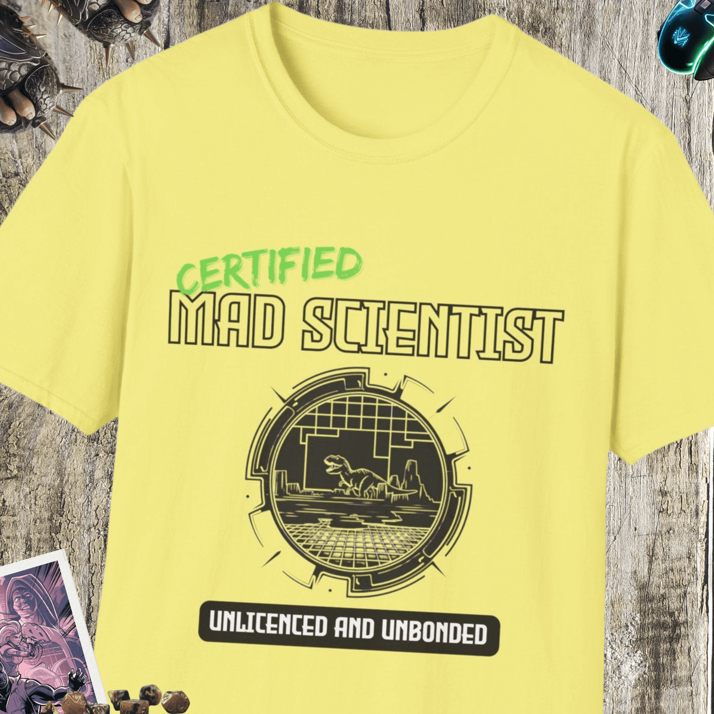 Certified Mad Scientist Unisex Softstyle T-Shirt