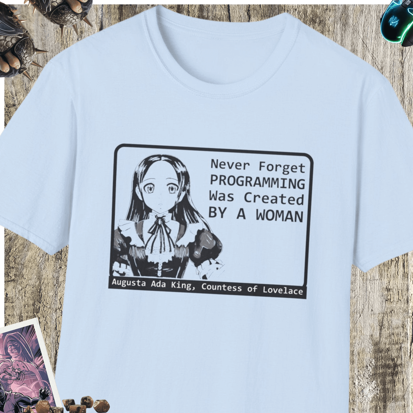 Created By A Woman Unisex Softstyle T-Shirt