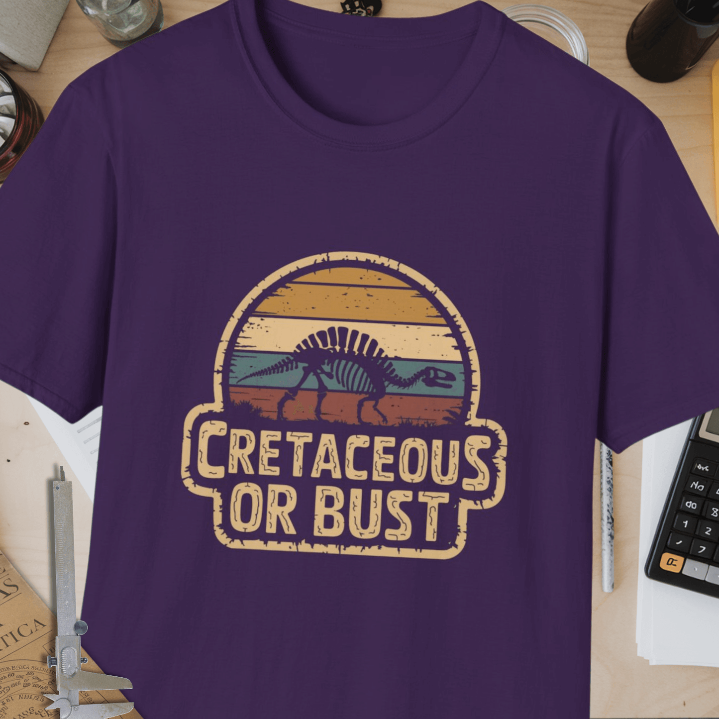 Cretaceous Or Bust Unisex Softstyle T-Shirt
