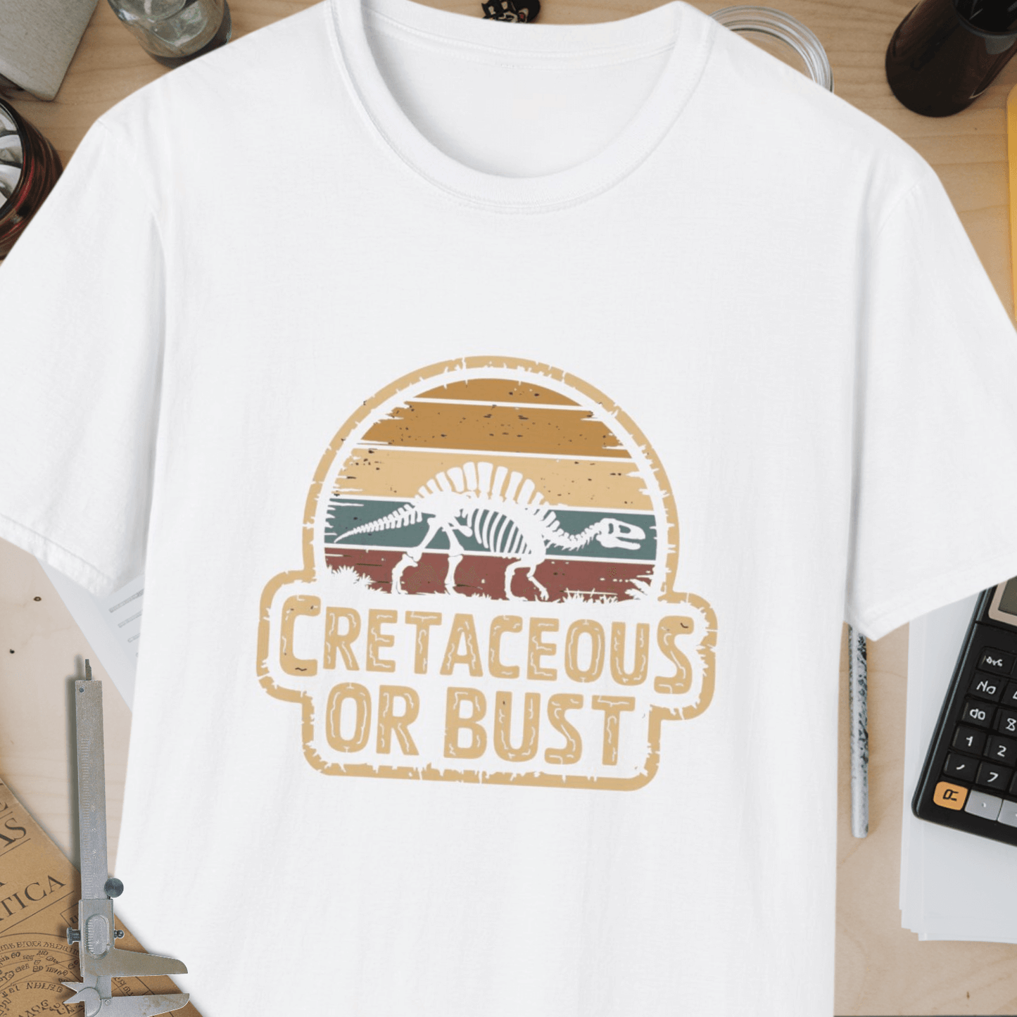 Cretaceous Or Bust Unisex Softstyle T-Shirt
