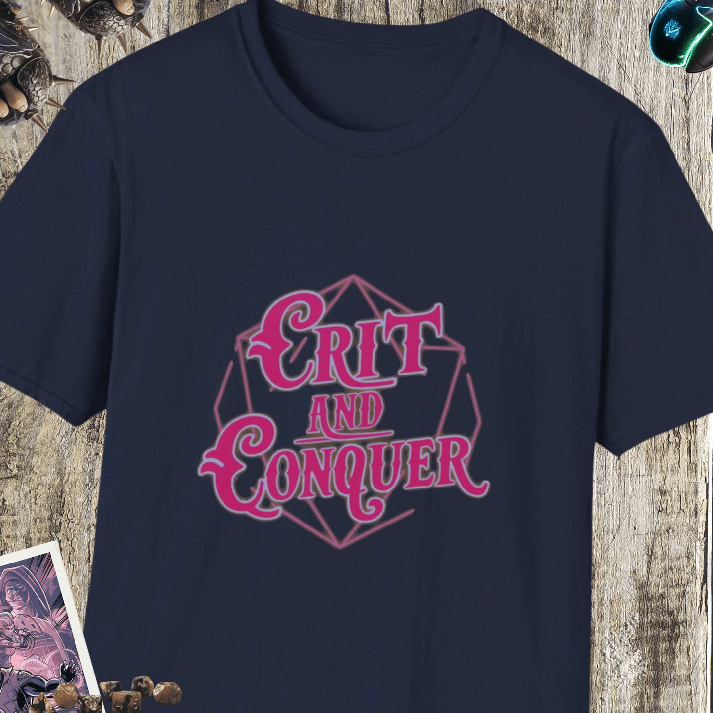 Crit and Conquer Unisex Softstyle T-Shirt