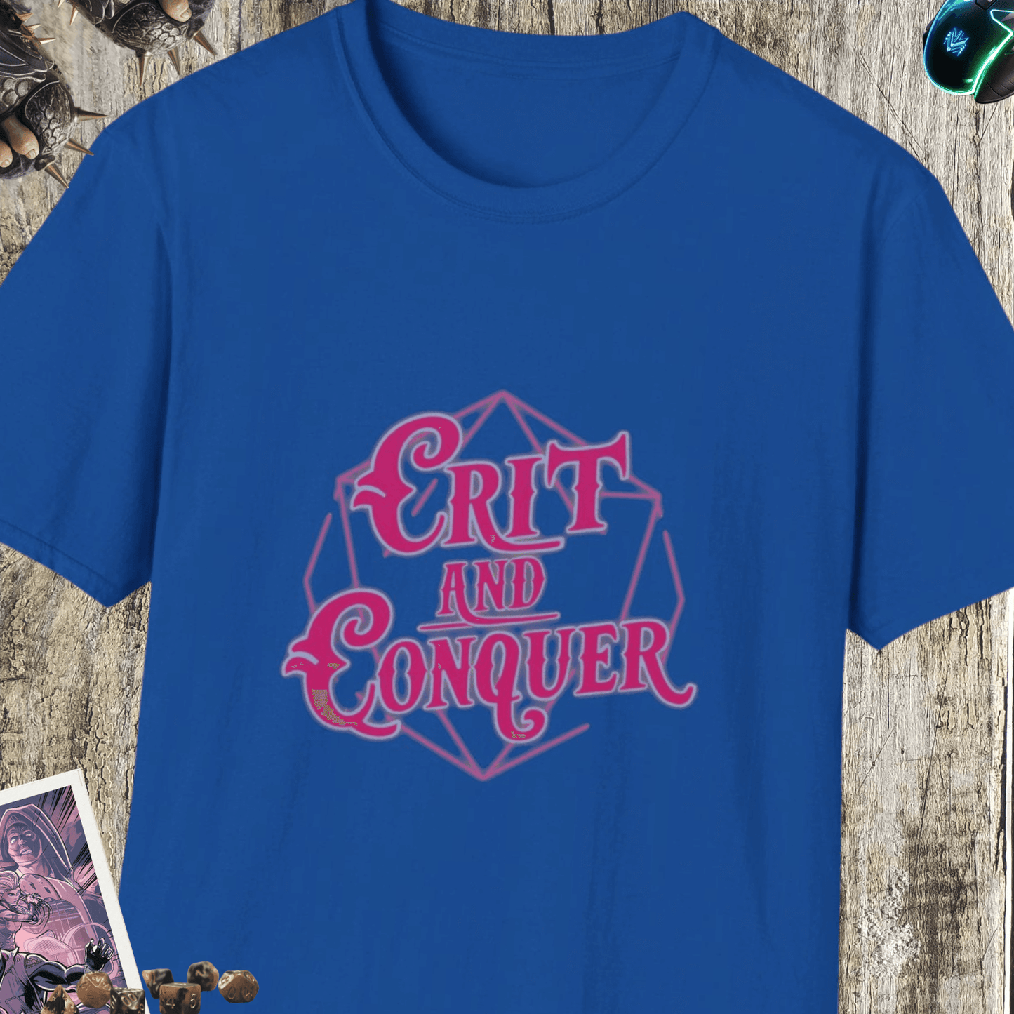 Crit and Conquer Unisex Softstyle T-Shirt