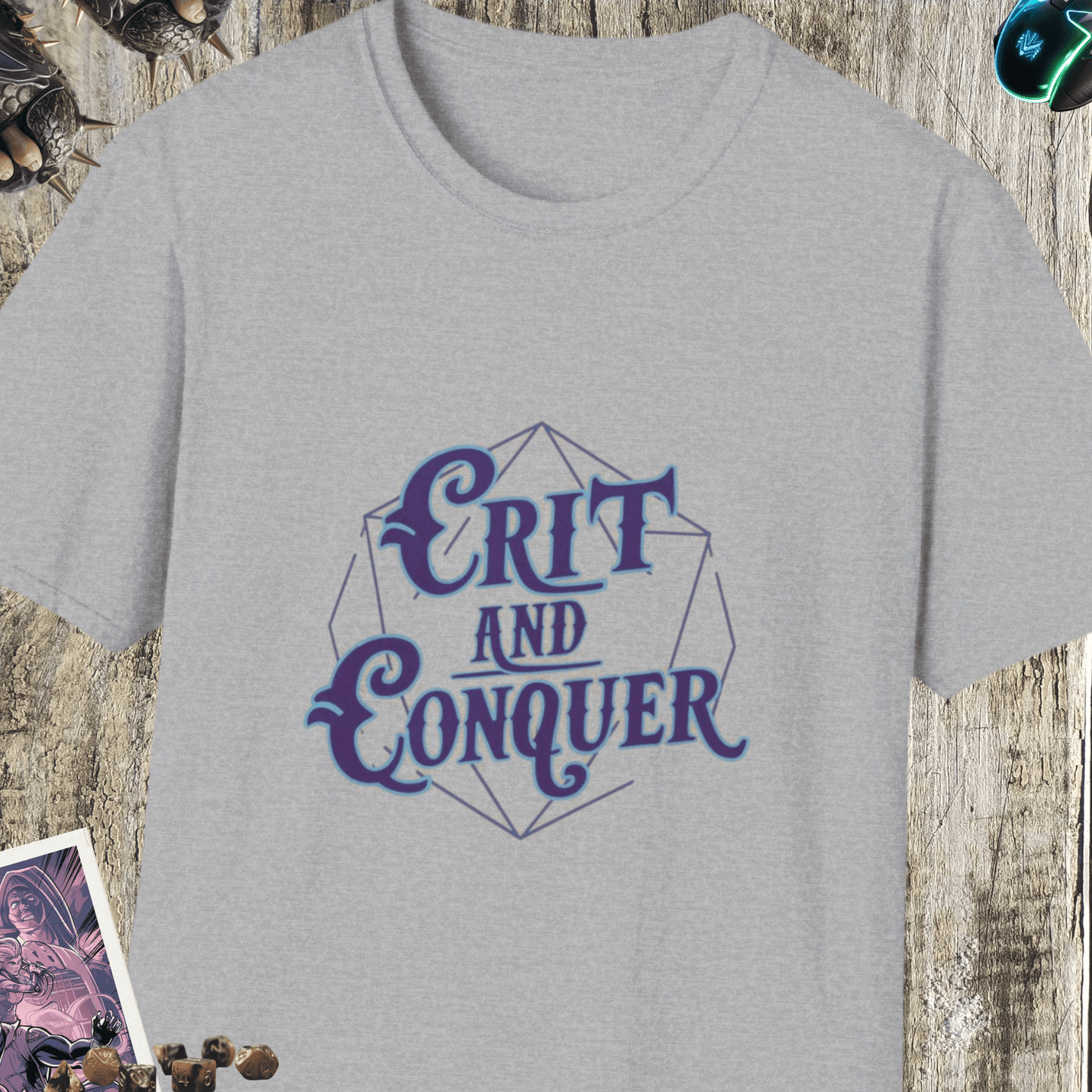 Crit and Conquer Unisex Softstyle T-Shirt