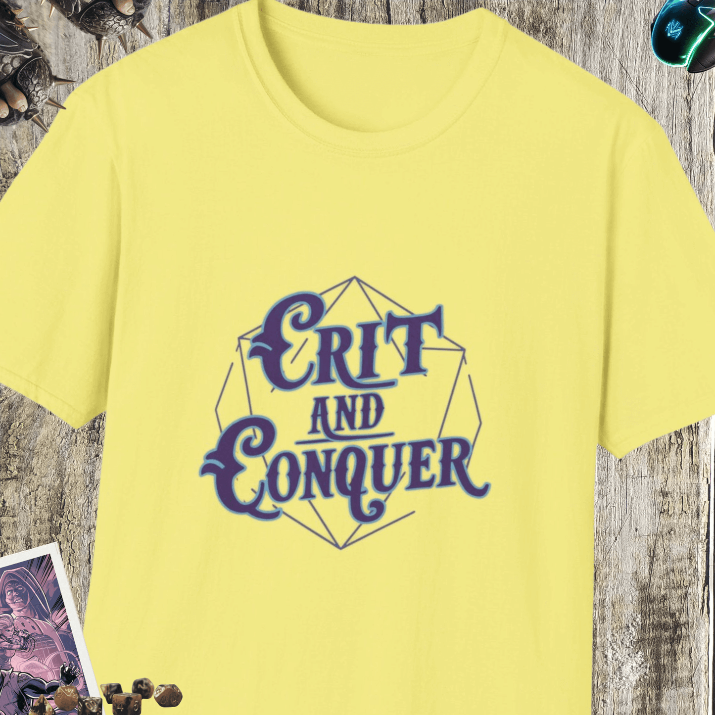 Crit and Conquer Unisex Softstyle T-Shirt