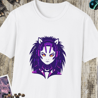 Cyber Hedgehog Girl Unisex Softstyle T-Shirt