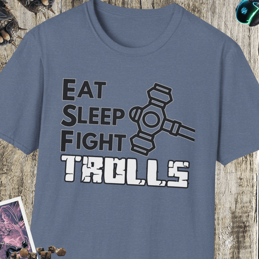 Eat Sleep Fight TROLLS Unisex Softstyle T-Shirt