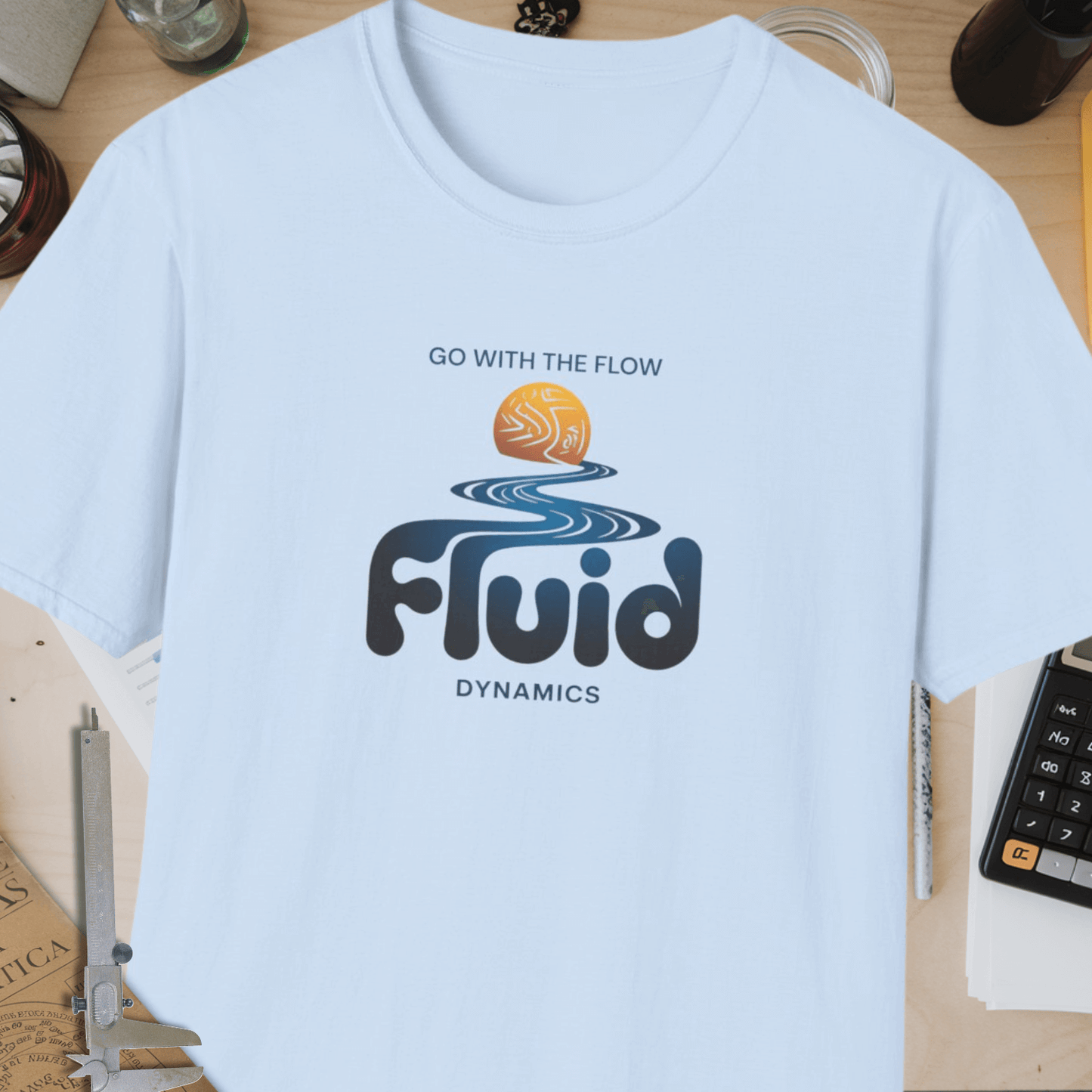 Fluid Dynamics Unisex Softstyle T-Shirt