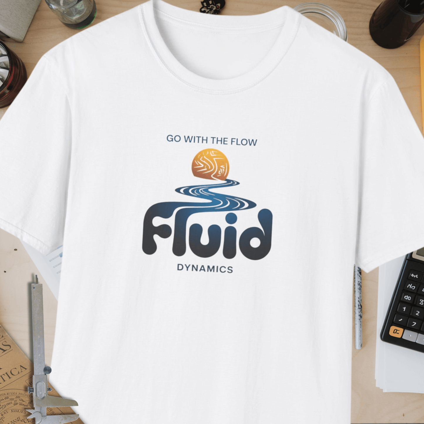 Fluid Dynamics Unisex Softstyle T-Shirt