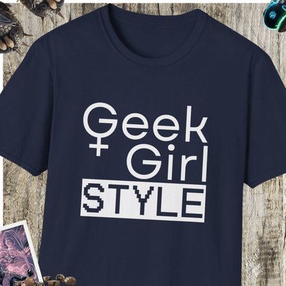 Geek Girl Style Unisex Softstyle T-Shirt