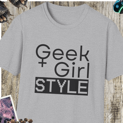 Geek Girl Style Unisex Softstyle T-Shirt