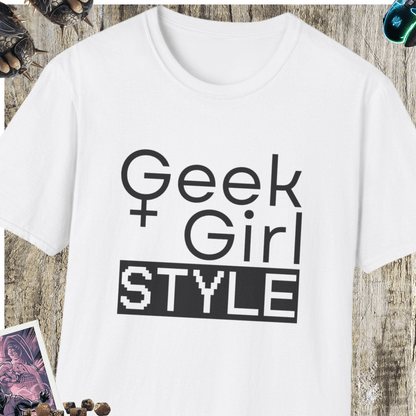 Geek Girl Style Unisex Softstyle T-Shirt