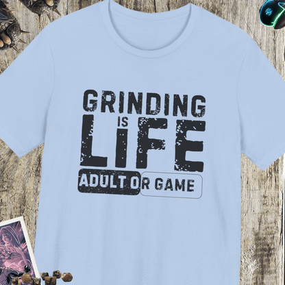 Grinding Is Life Jersey Short Sleeve Tee