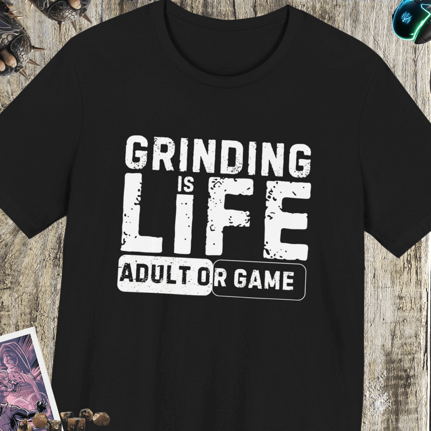 Grinding Is Life Jersey Short Sleeve Tee