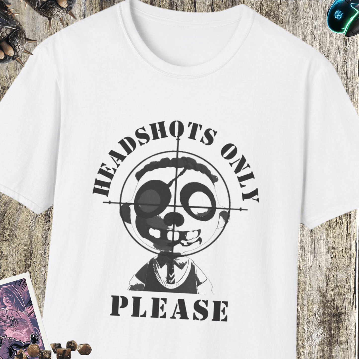 Headshots Only Unisex Softstyle T-Shirt