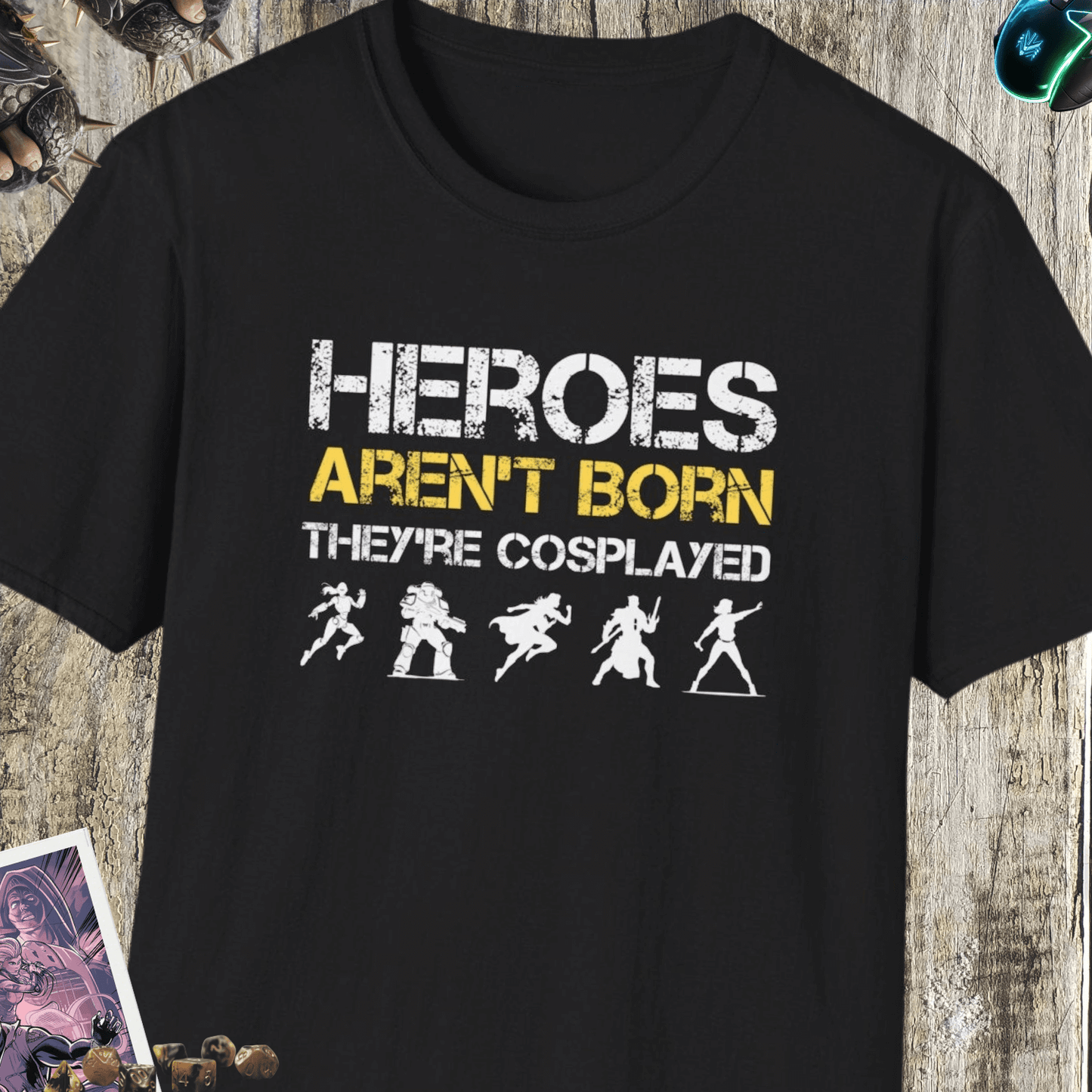 Heroes Aren't Born Unisex Softstyle T-Shirt