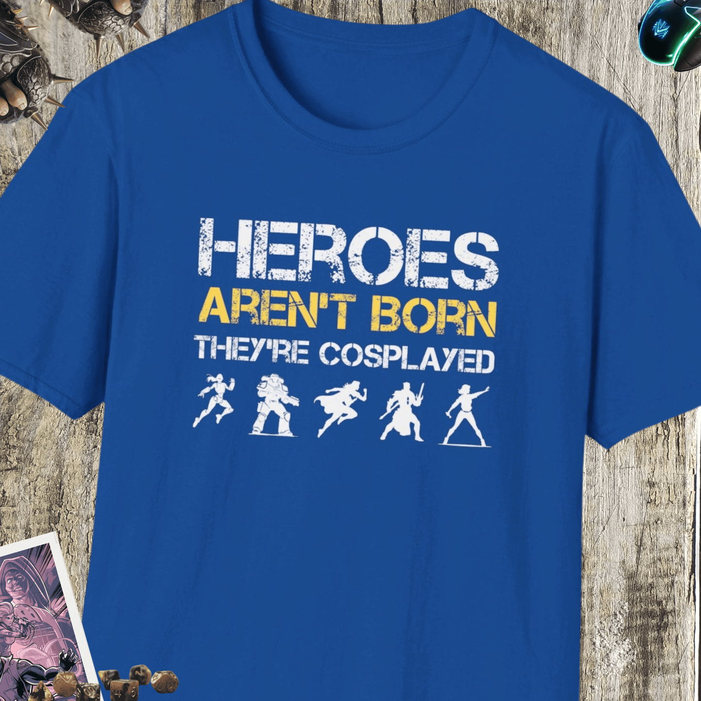 Heroes Aren't Born Unisex Softstyle T-Shirt