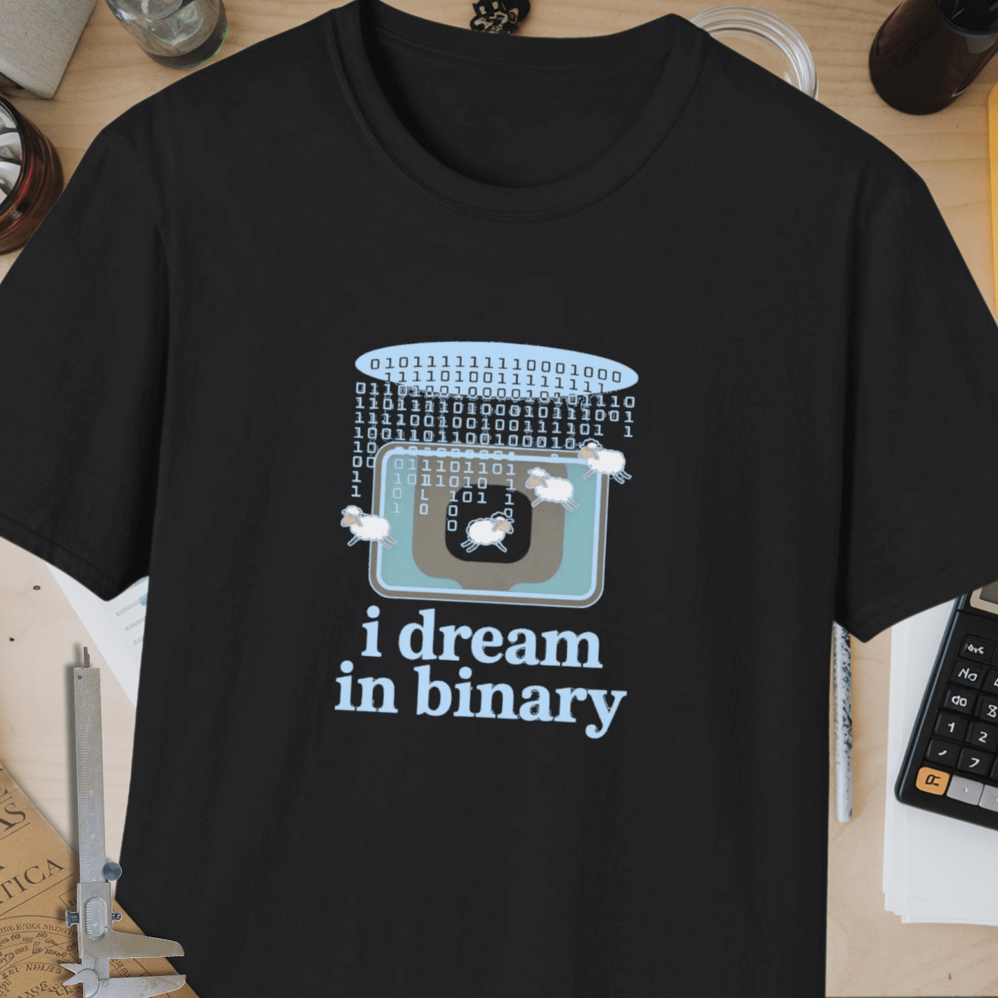 I Dream In Binary Unisex Softstyle T-Shirt