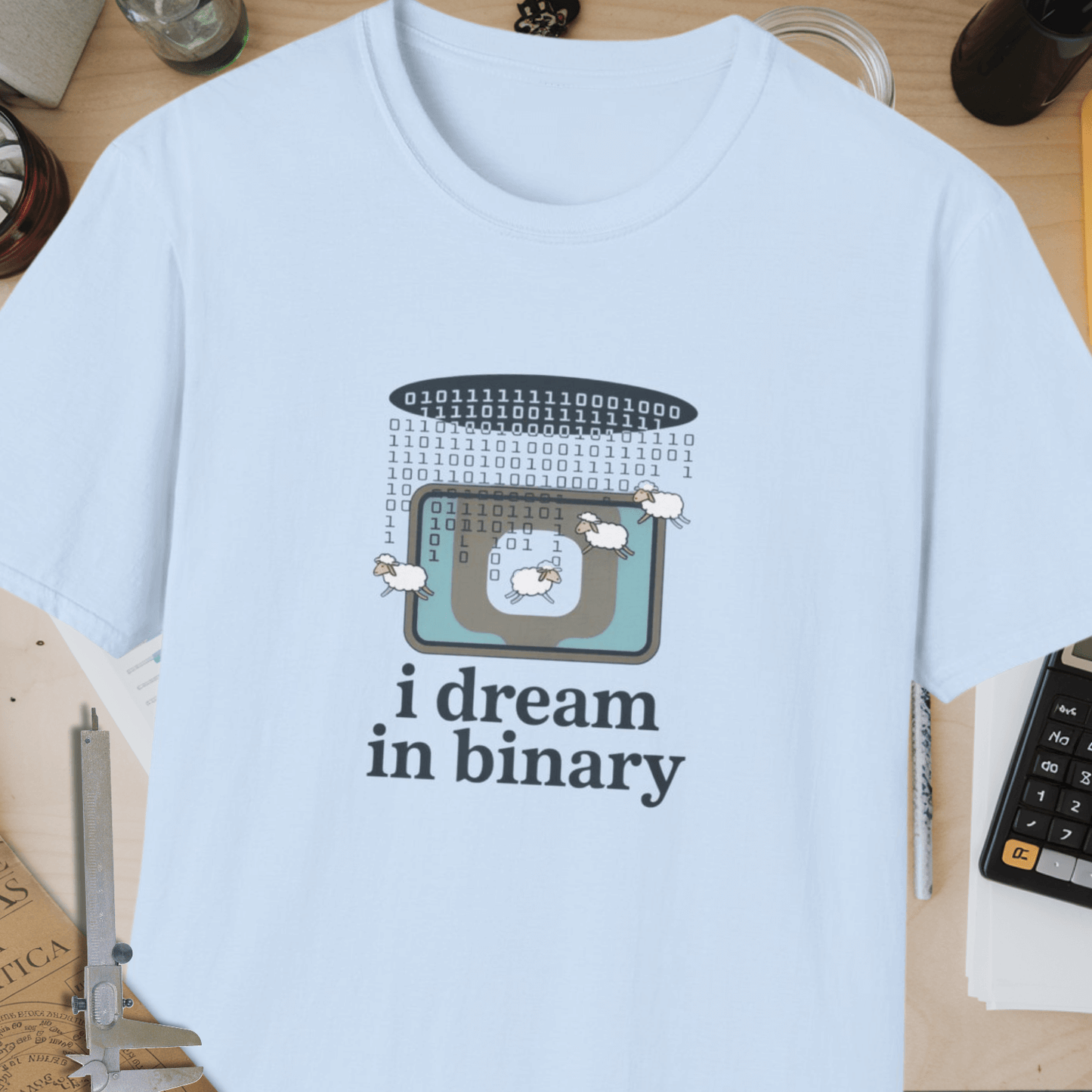 I Dream In Binary Unisex Softstyle T-Shirt