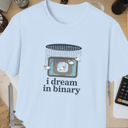 I Dream In Binary Unisex Softstyle T-Shirt