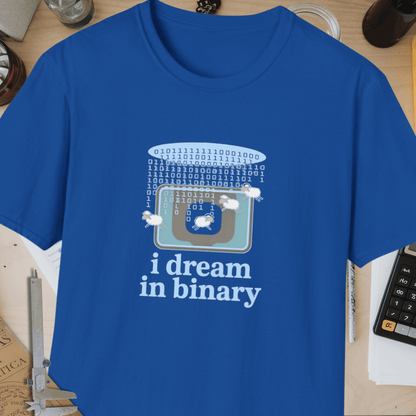 I Dream In Binary Unisex Softstyle T-Shirt