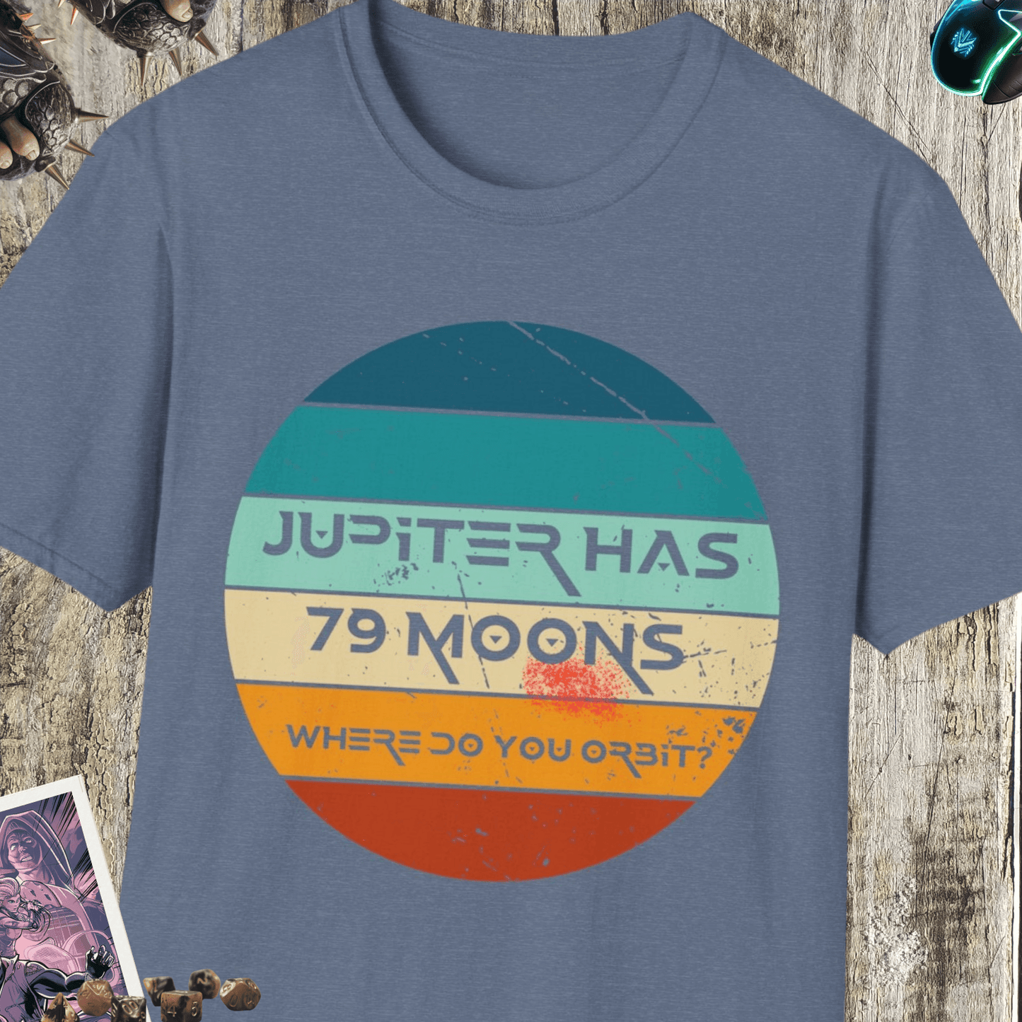 Jupiter Has 79 Moons Unisex Softstyle T-Shirt