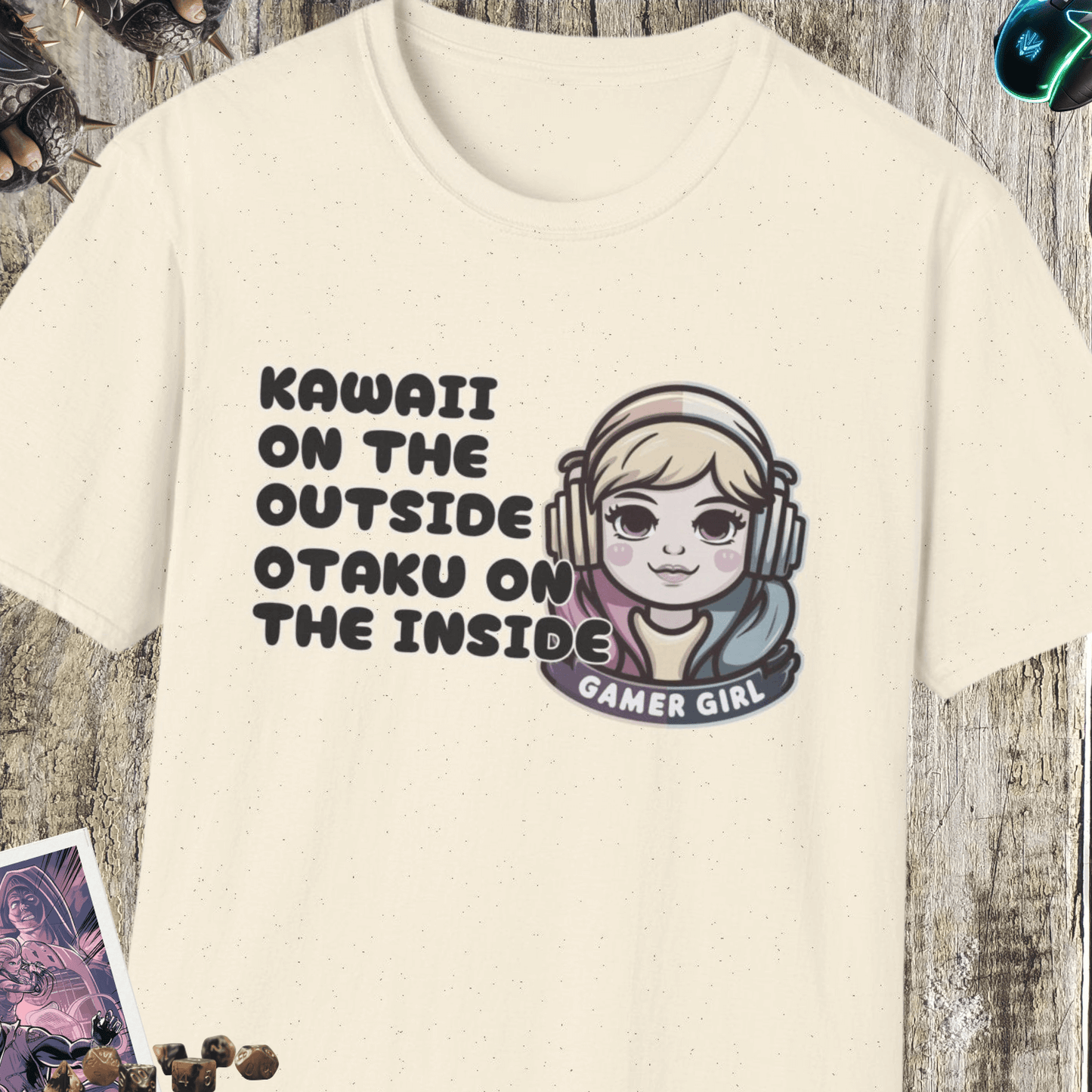 Kawaii On The Outside Unisex Softstyle T-Shirt