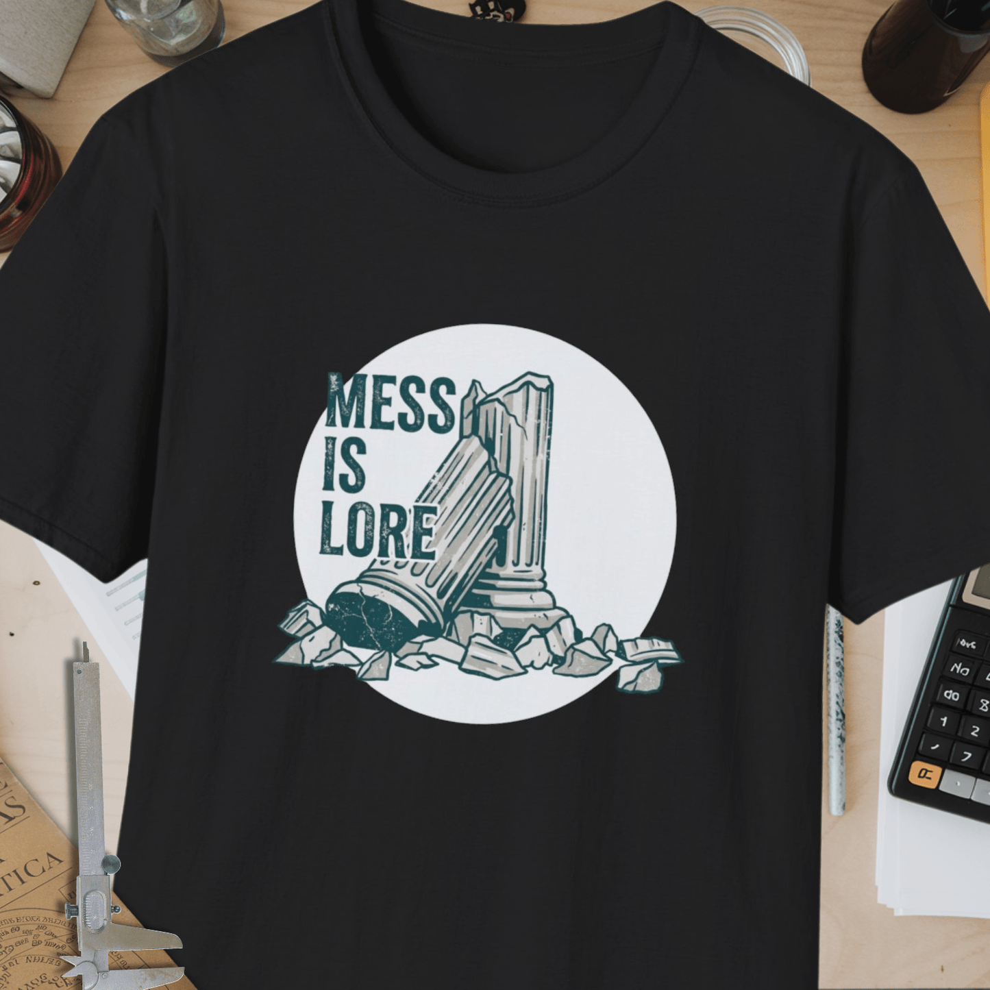 Mess Is Lore Unisex Softstyle T-Shirt