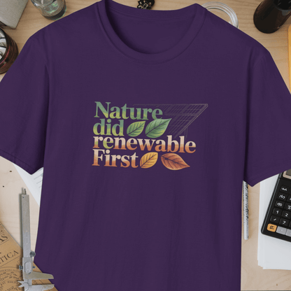 Nature Did Renewable First Unisex Softstyle T-Shirt