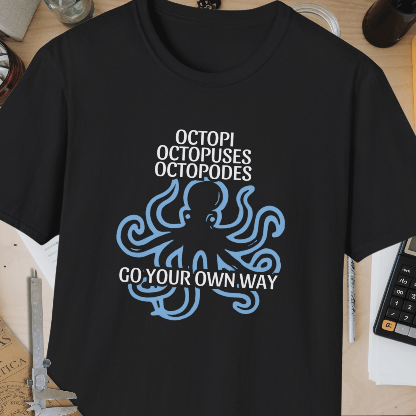 Octopi Octopuses Octopodes Unisex Softstyle T-Shirt