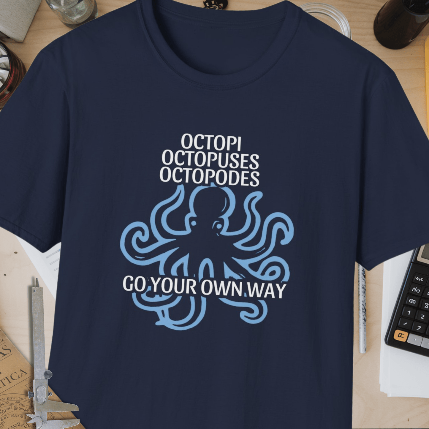 Octopi Octopuses Octopodes Unisex Softstyle T-Shirt