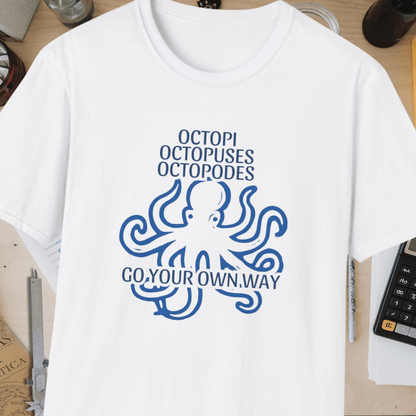 Octopi Octopuses Octopodes Unisex Softstyle T-Shirt
