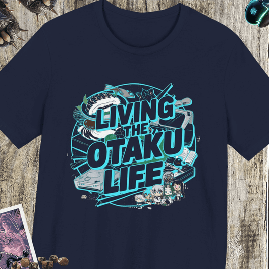 Living The Otaku Life Jersey Short Sleeve Tee