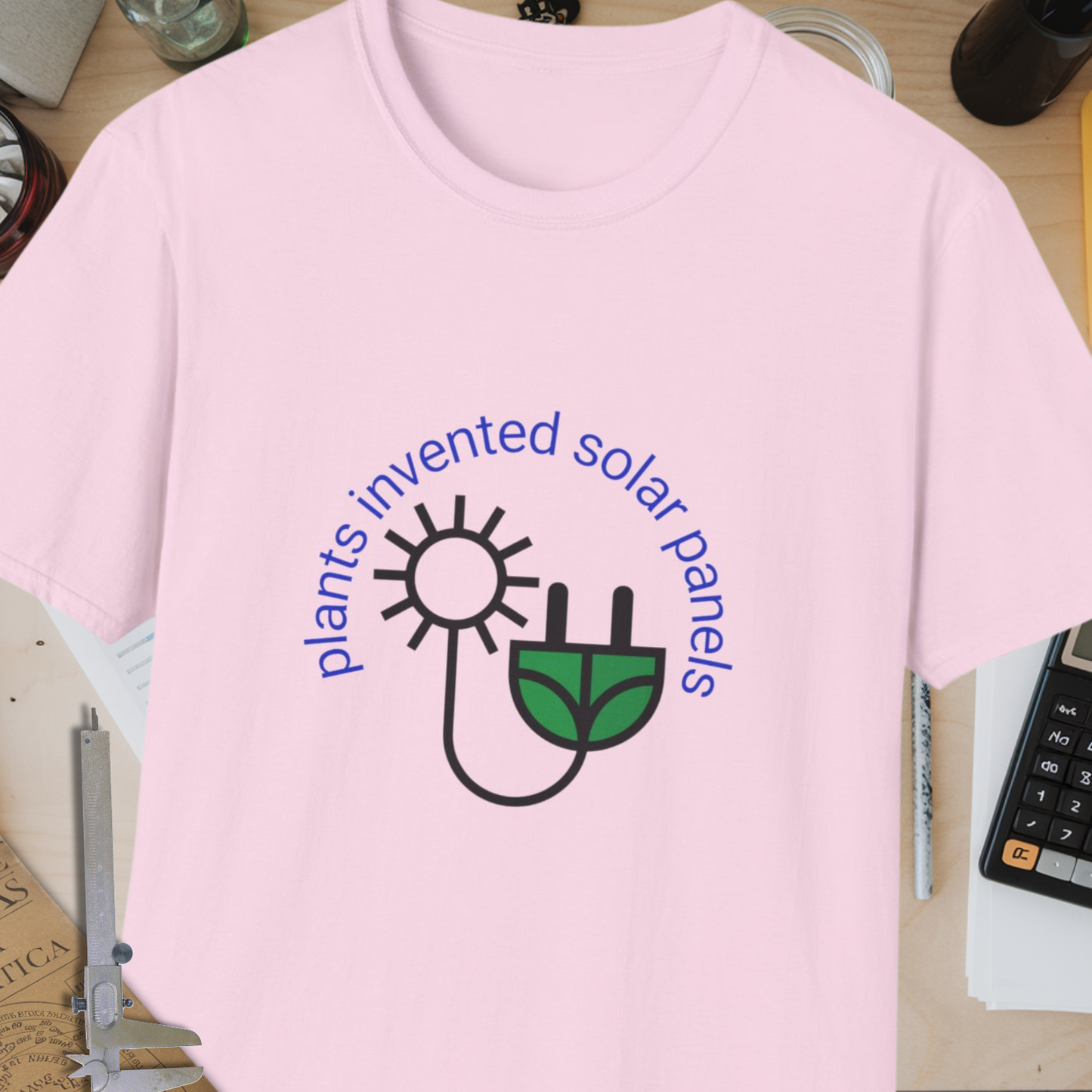 Plants Invented Solar Panels Unisex Softstyle T-Shirt