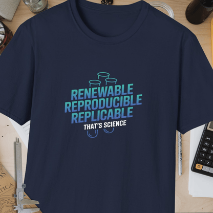 Renewable Reproducible Replicable Unisex Softstyle T-Shirt