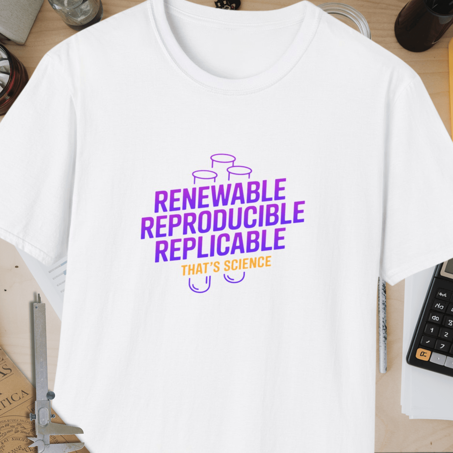 Renewable Reproducible Replicable Unisex Softstyle T-Shirt