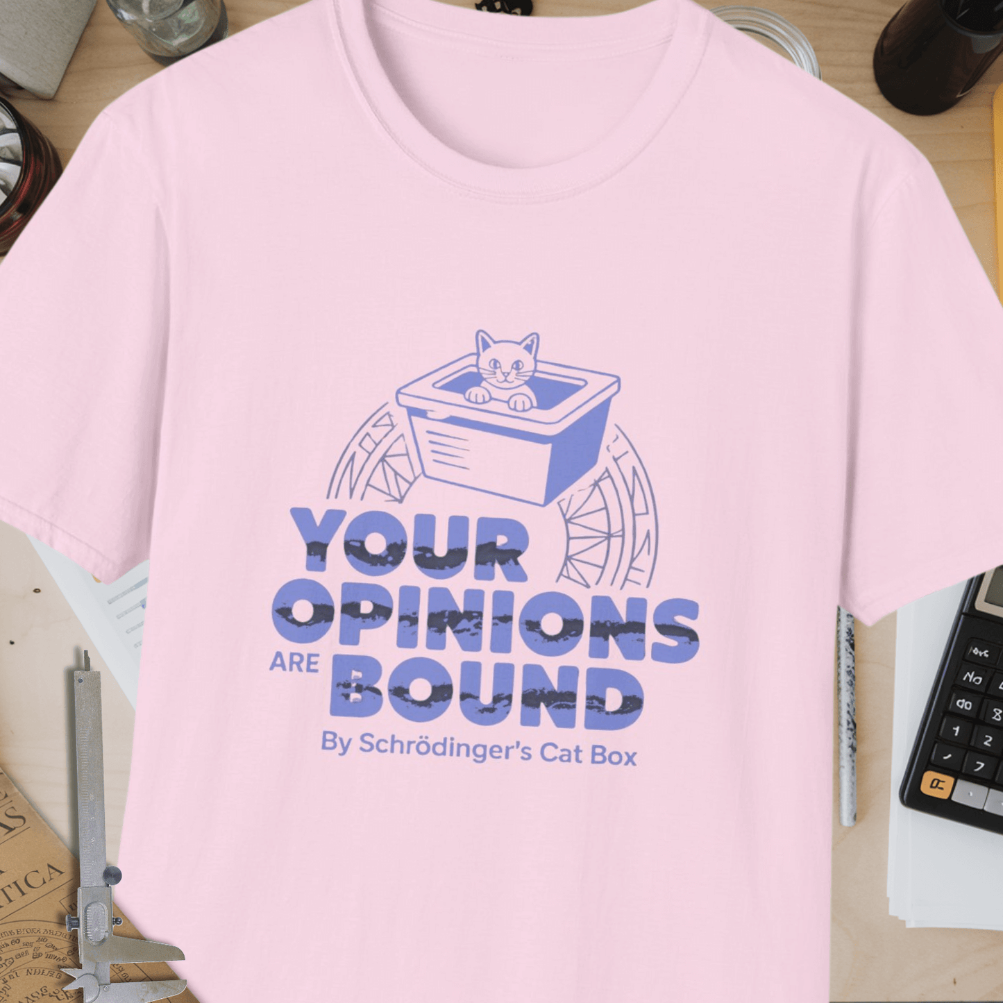 Schrödinger’s Cat Box Unisex Softstyle T-Shirt