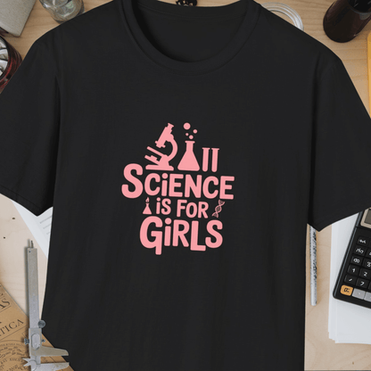 Science Is For Girls Unisex Softstyle T-Shirt