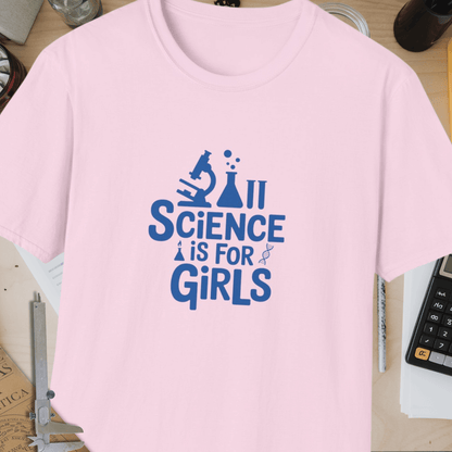 Science Is For Girls Unisex Softstyle T-Shirt